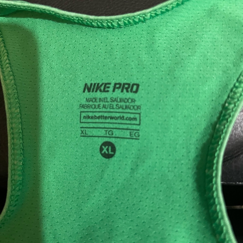 Nike Pro Green Tank Top XL